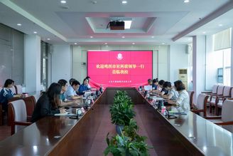 雞西市社科聯一行來我?？疾旖涣? onError=